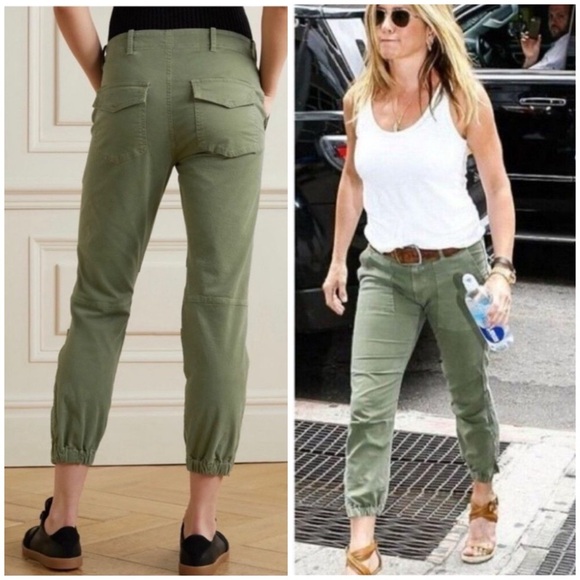 NILI LOTAN CARGO FRENCH MILITARY PANT in Khaki Green SZ US 4 - Picture 2 of 9